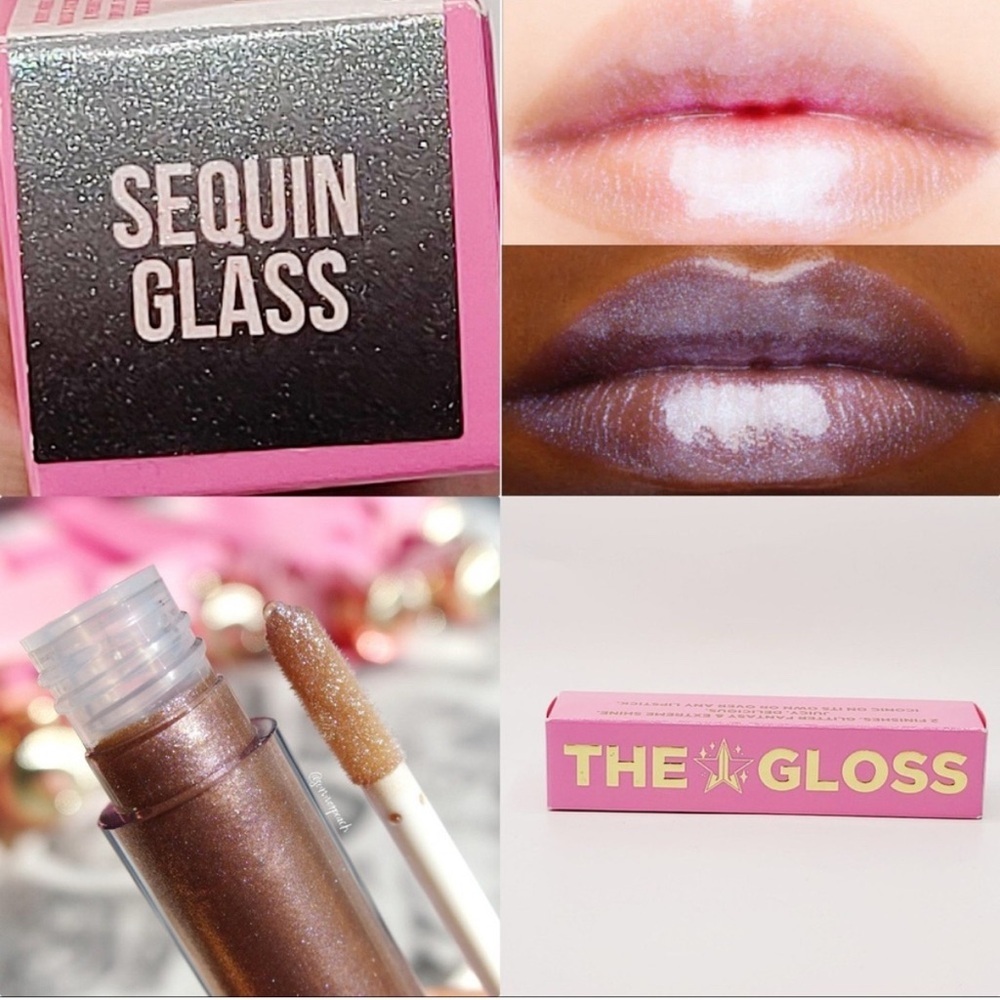 NEW Jeffree Star The Gloss Sequin Glass neutral shine lip gloss bestseller NIB - Picture 4 of 17